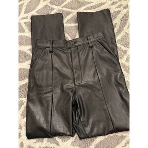 Black Leather The Skinny Ultra High Rise Abercrombie and Fitch Pants